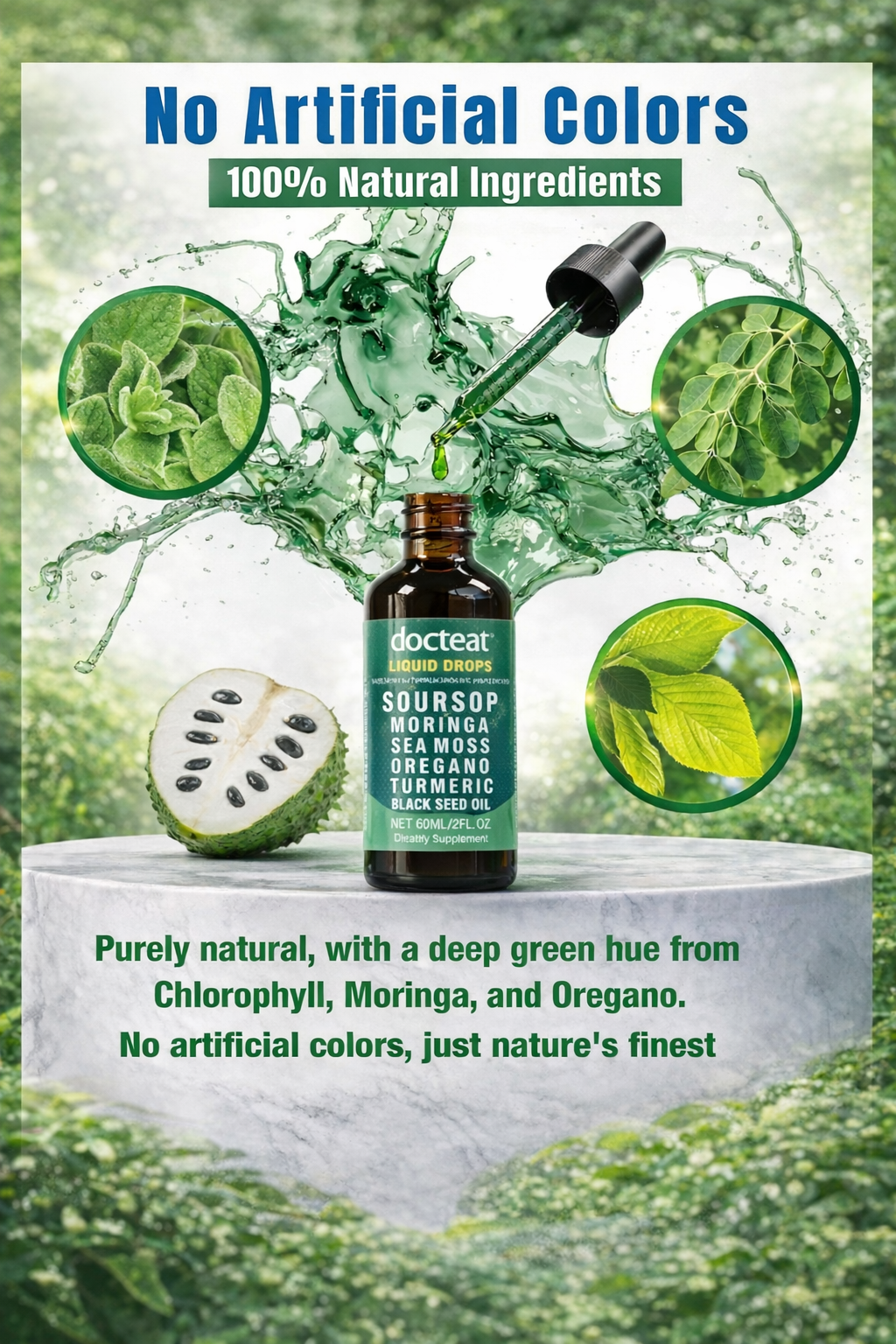 Soursop Liquid Drops 10-in-1 with Nori, Moringa, Turmeric, Black Seed